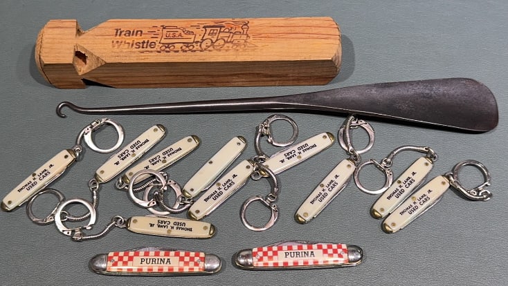 PURINA PEN KNIVES, ADVERTISING PEN KNIVES LOT (1 of 4)