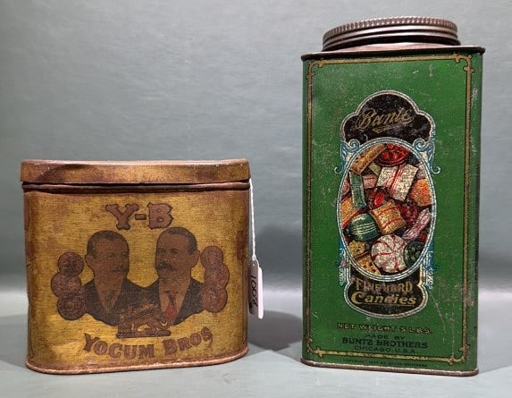 YOCUM BROS & BUNTE ADVERTISING TINS (1 of 5)
