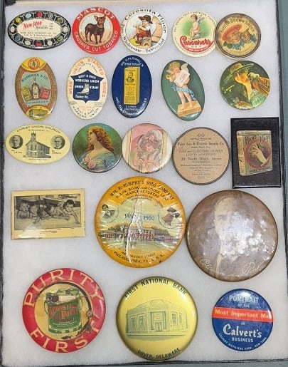 COLLECTION OF ADVERTISING PURSE MIRRORS (1 of 5)