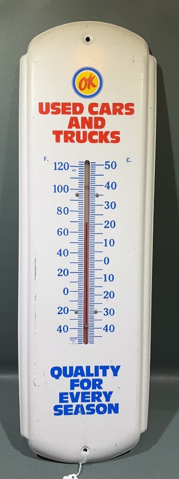 "OK" CHEVROLET USED CAR ADVERTISING THEROMETER (1 of 4)