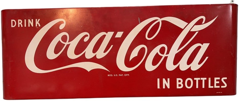 VINTAGE COCA-COLA SIGN MADE FROM COKE MACHINE (1 of 4)