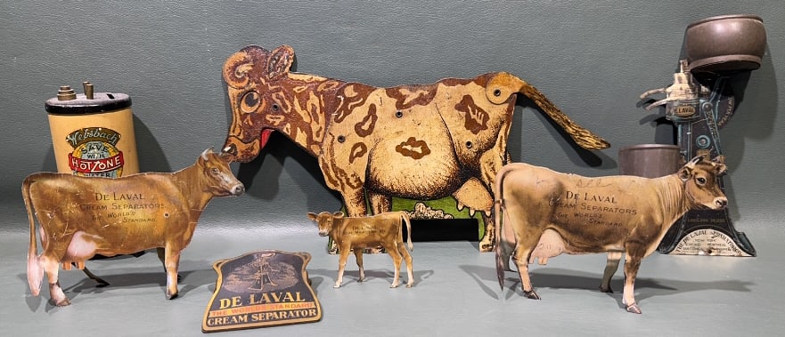 COLLECTION OF VARIOUS "DE LAVEL" ADVERTISING: LARGEST PIECE 9" X 7"
