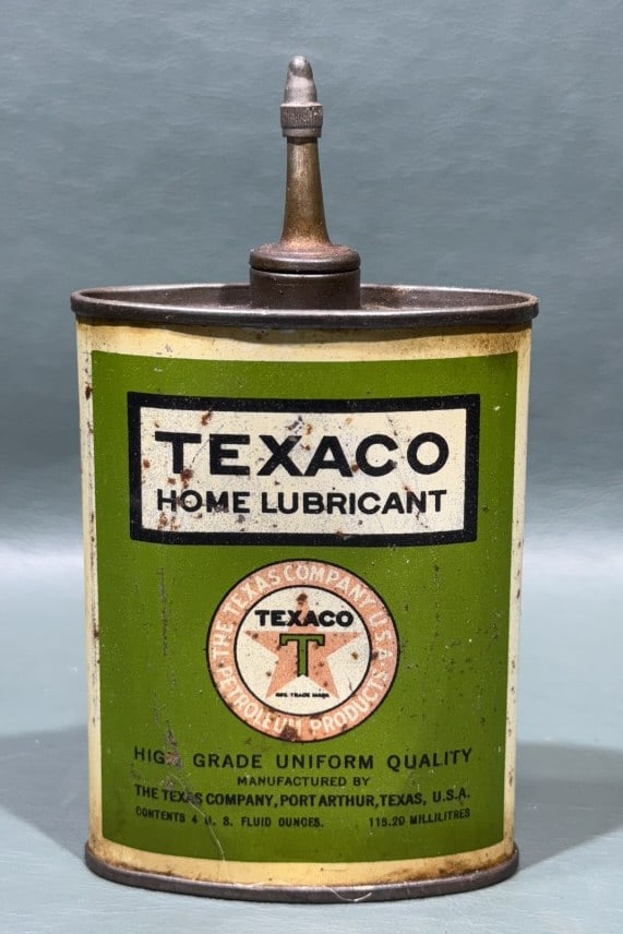 TEXACO "BLACK T" HOME LUBRICANT OIL CAN (1 of 3)