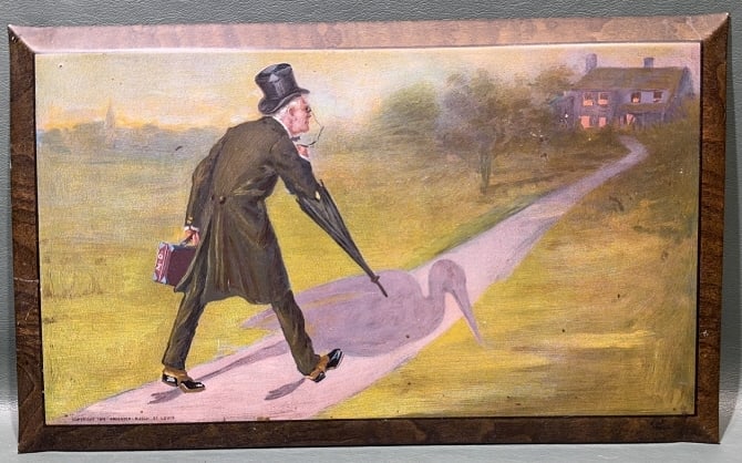 ANHEUSER-BUSCH ADVERTISING LITHO "DR STORK" (1 of 5)