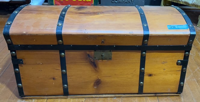ANTIQUE DOME TOP TRUNK (1 of 4)