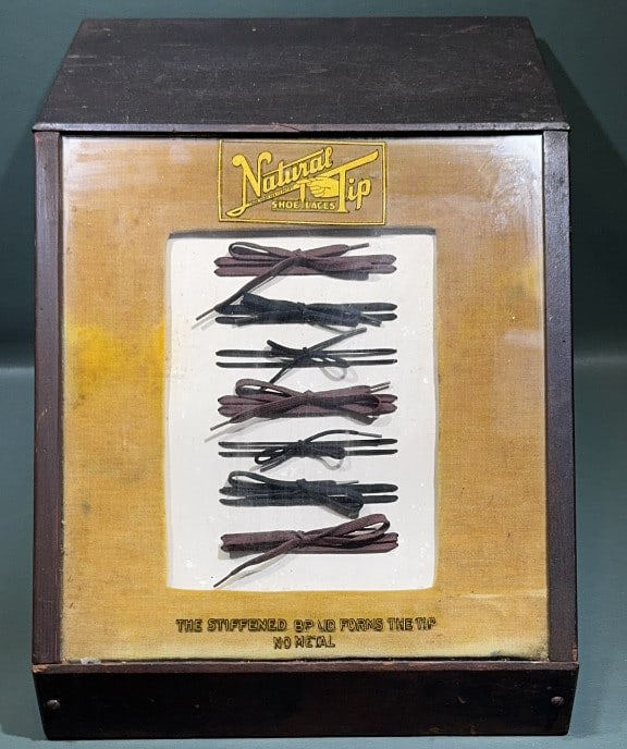 NATURAL TIP SHOE STRING DISPLAY CASE (1 of 6)
