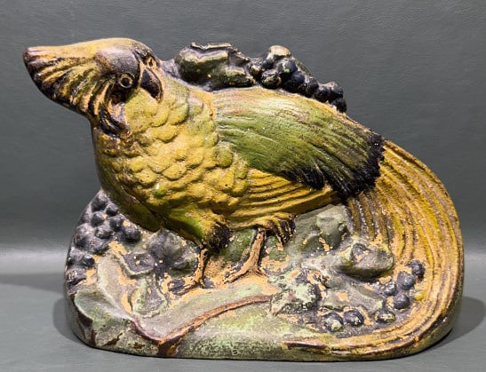 ANTIQUE CAST IRON BIRD DOOR STOP (1 of 5)