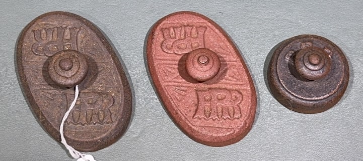 3 PENNSYLVANIA RAIL ROAD RECEIPT / PAPER WEIGHTS (1 of 4)