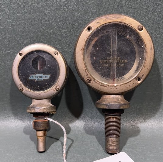 CHERVOLET & BOYCE MOTOMETER RADITOR THERMOSTAT: 5" X 3"