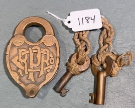 PENNSYLVANIA RAILROAD LOCK & KEY (1 of 3)