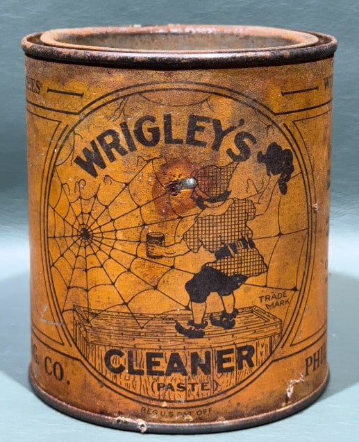 WRIGLEY'S CLEANER ADVERTISING CAN: 4" X 3-1/2"