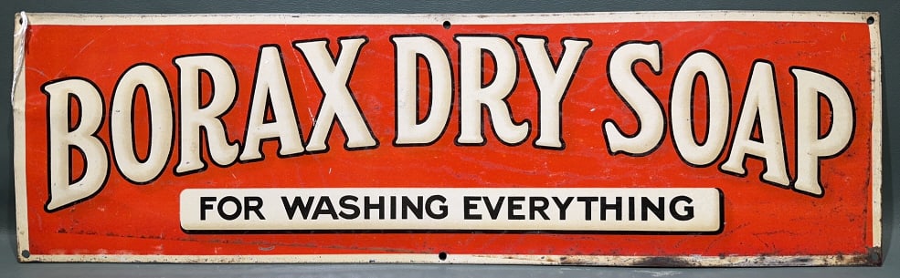 BORAX DRY SOAP METAL ADVERTISING SIGN (1 of 3)