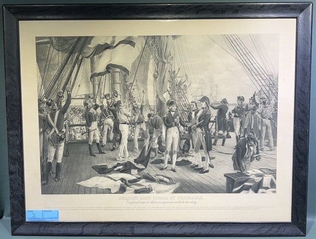 "NELSON'S LAST SIGNAL AT TRAFALGAR" FRAMED PRINT (1 of 6)