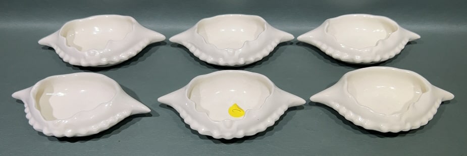 SET OF SIX CRAB IMPERIAL DISHES: 6-1/4"