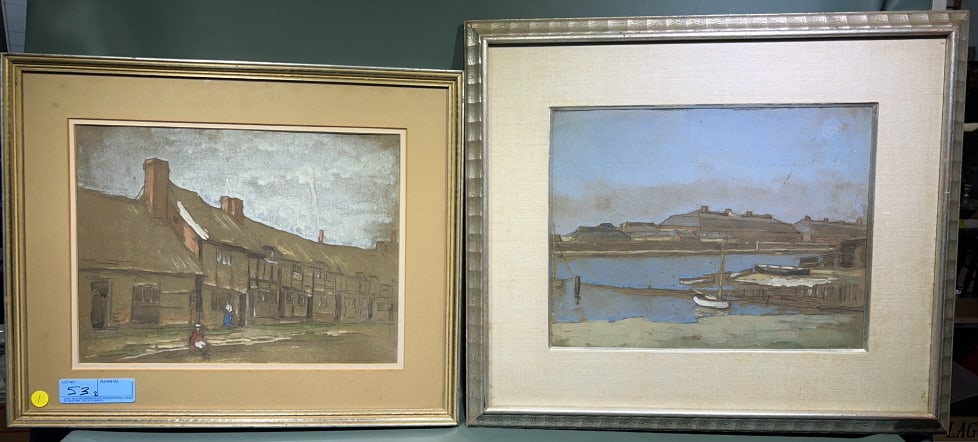 HORACE MANN LIVENS WATERCOLOR & ANOTHER (1 of 5)