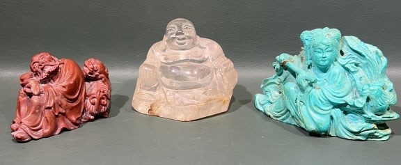 3 VARIOUS BUDDHA FIGURES