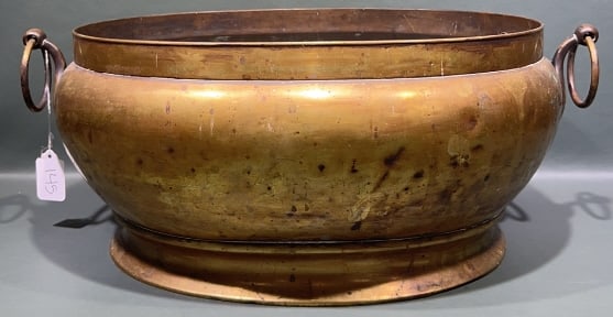 LG. ANTIQUE BRASS VESSEL