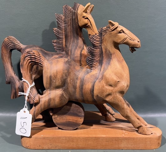 CARVED WOODEN HORSES (1 of 3)