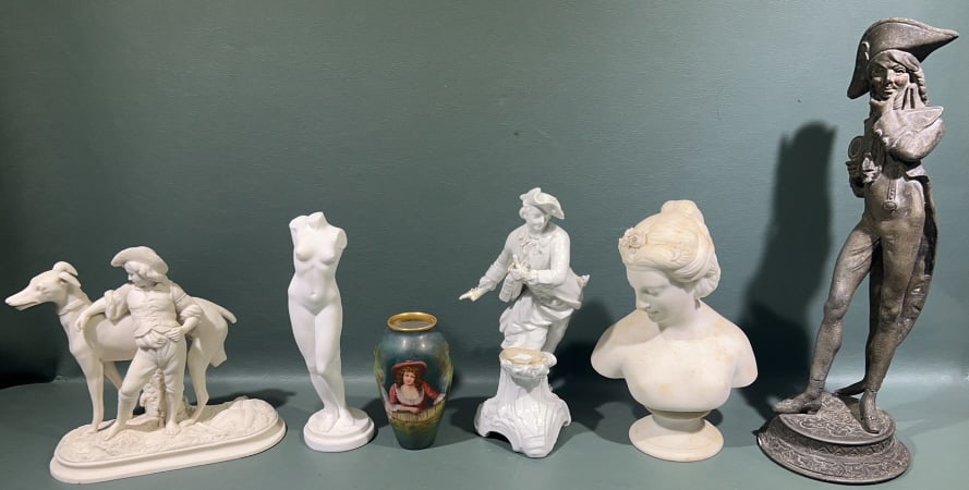 COLLECTION OF VARIOUS ANTIQUE FIGURES