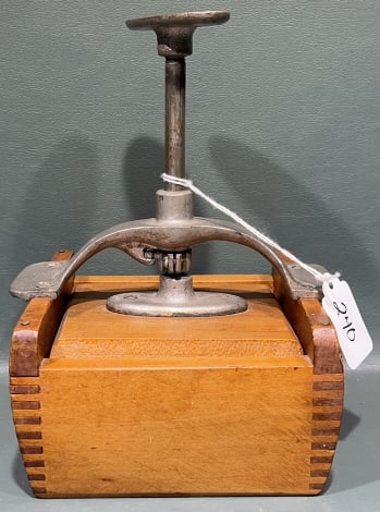 LARGE ANTIQUE BUTTER PRESS (1 of 4)