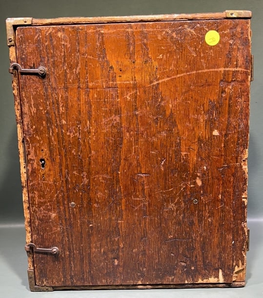 KEUFFEL & ESSER CO. ANTIQUE TRANSIT NOAH CASE: 15-1/2" X 13" X 8-1/2"