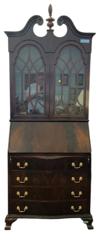 MAHOGANY SECRETARY DESK (1 of 4)