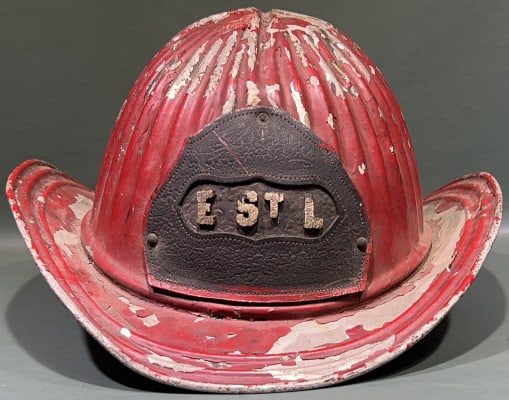 VINTAGE CAIRNES SENATOR - STYLE FIRE ALUM. HELMET (1 of 4)