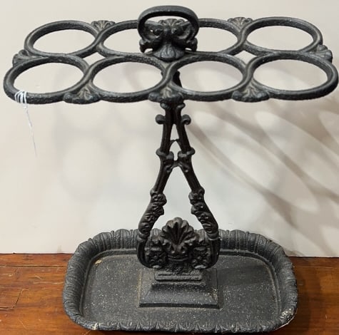 CAST IRON UMBRELLA STAND: ~