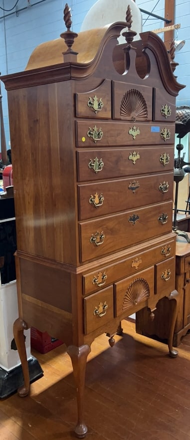 STICKLEY SOLID CHERRY QUEEN ANNE HIGHBOY - 2