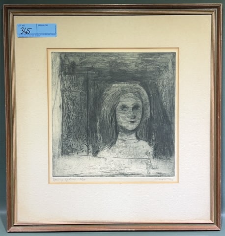 "YOUNG SPHINX" 1916 2 / 50 PRINT - MCALISTER?: 18" X 19"