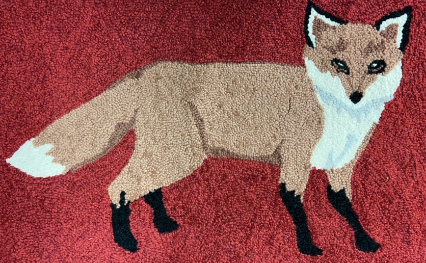 FOX HOOKED RUG - 2