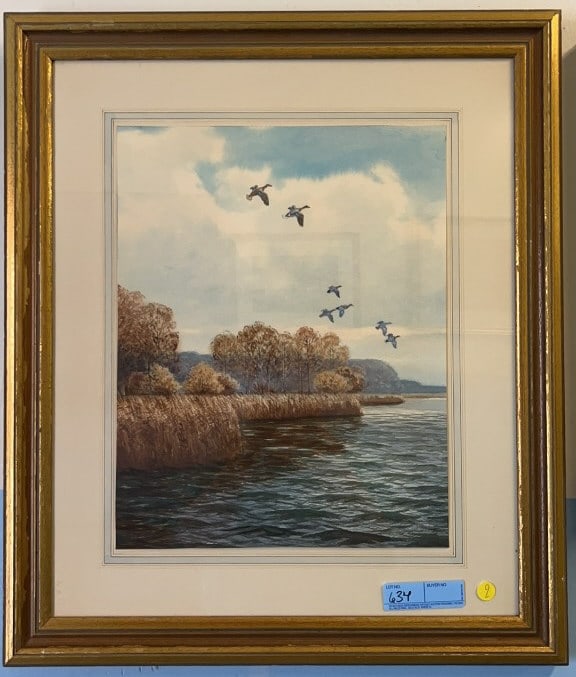 J. SUDY WATERCOLOR OF MALLARDS (1 of 3)