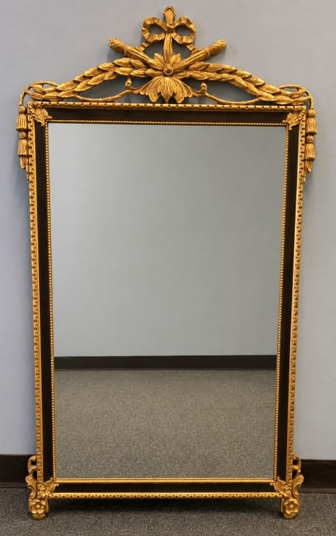 GOLD GILT & CHIPPENDALE STYLE MIRROR (1 of 3)