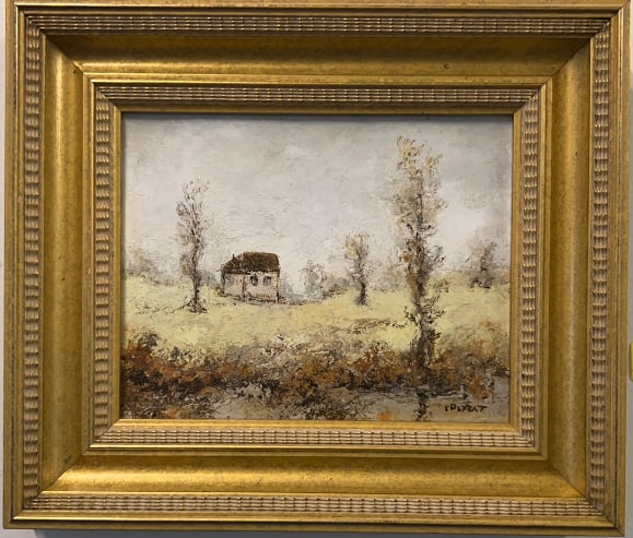 PRYBAT ? OIL ON CANVAS OF FARMHOUSE: 15-1/2" X 13"