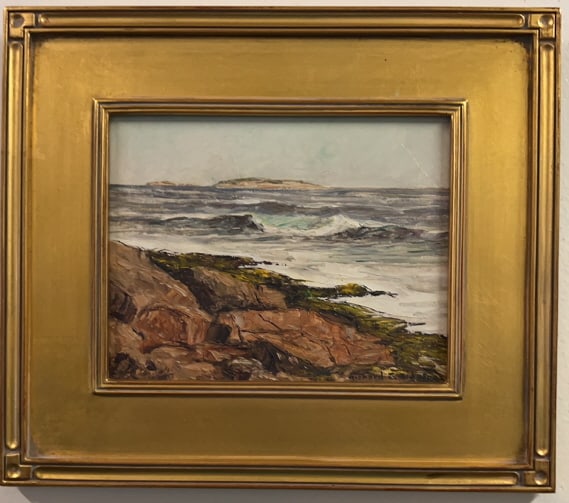 RICHARD S. SISAFOSS OIL ON BOARD OF SEASCAPE (1 of 3)
