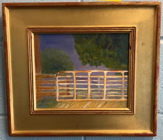 JUDITH ST. LEDGES - ROXY "BARN GATES & FOG"