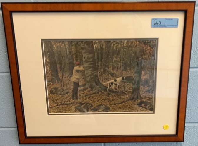 A. B. FROST GROUSE SHOOTING FRAMED PRINT