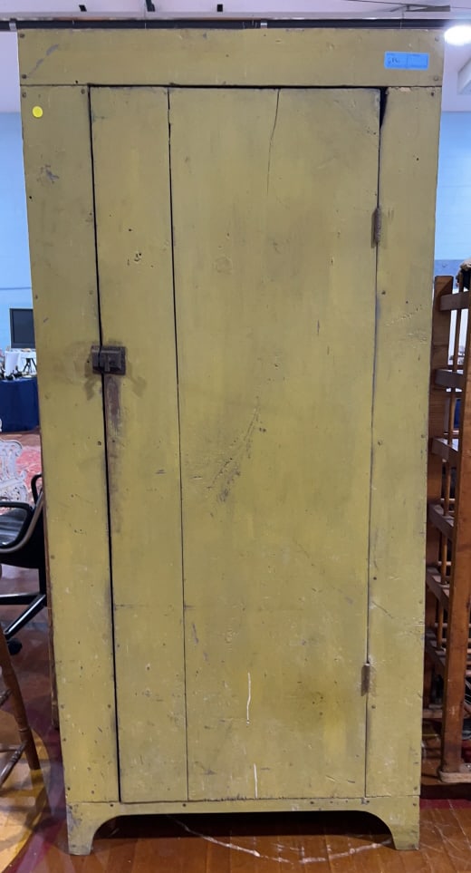 ANTIQUE MUSTARD COUNTY 1 DOOR CABINET: 71" X 33"
