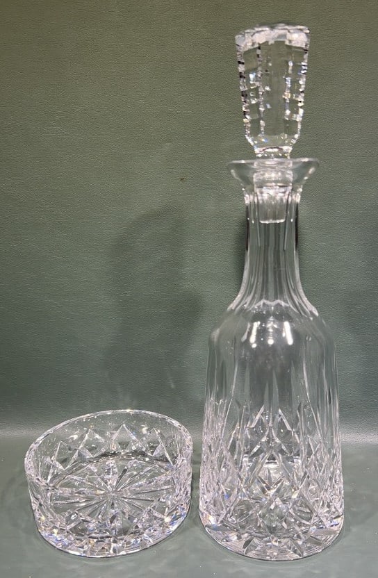 WATERFORD DECANTER & WATERFORD BOWL (1 of 5)