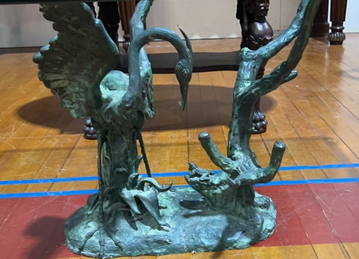 HERON BRONZE BASE GLASS TABLE (1 of 4)