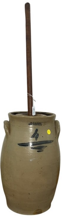 J + C HART / SHERBURNE, N.Y. 4 GAL. BUTTER CHURN (1 of 4)