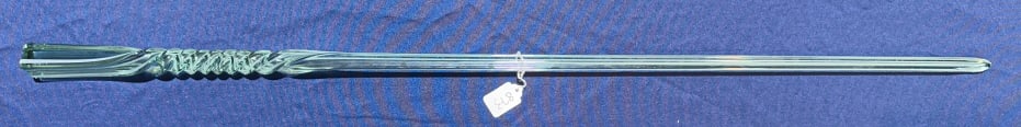GLASS TWISTED WALKING STICK: ~