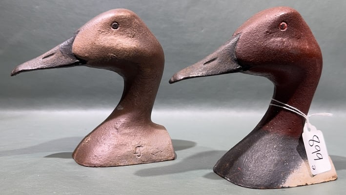 PAIR OF CAPT. HARRY JOBES IRON BOOKENDS (1 of 4)