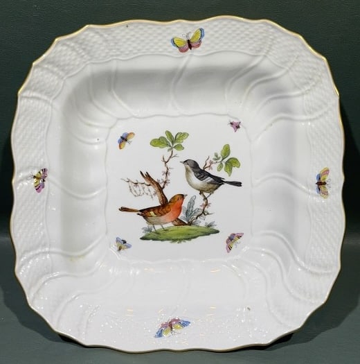HEREND ROTHSCHILD BIRD LARGE SERVING BOWL (1 of 3)