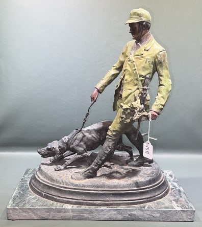 PIERRE JULES MENE "THE BLOODHOUND VALET" BRONZE (1 of 6)