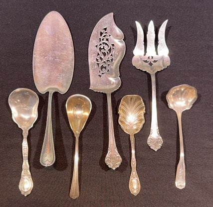 COLLECTION OF VARIOUS STERLING SERVING PIECES (1 of 3)