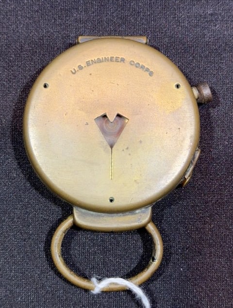 CRUCHON & EMONS WWI U.S. ENGINEER CORPS COMPASS: 2-1/2"