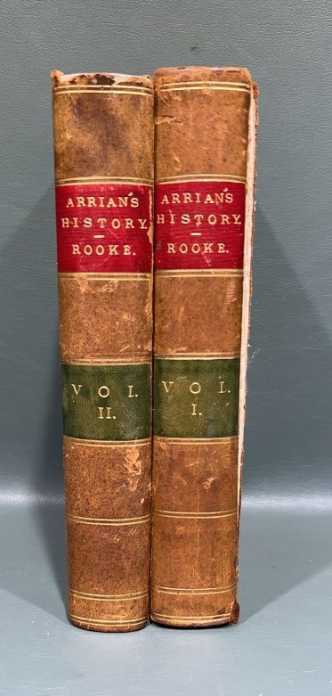 "ARRIAN'S HISTORY OF ALEXANDER'S EXPEDITION" 1729 (1 of 6)