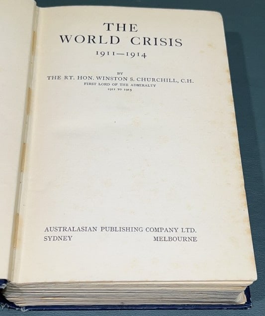 "THE WORLD CRISIS" 1911-1914 (1 of 3)