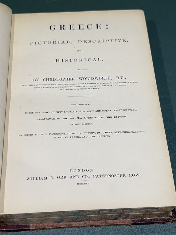 GREECE: PICTORIAL, DESCRIPTIVE & HISTORICAL (1 of 3)